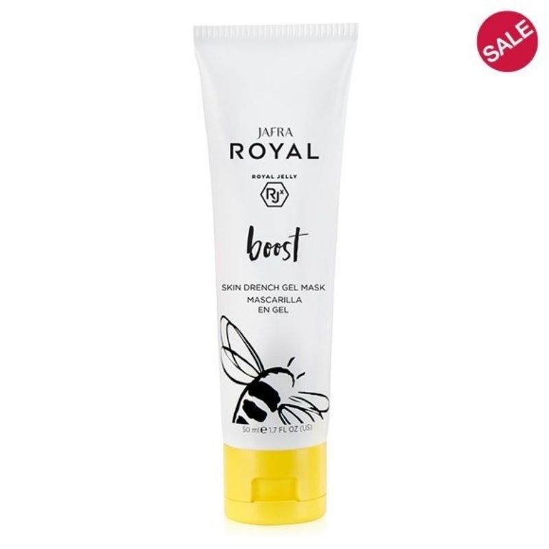 Masker kulit Sensitif "Royal  Boost White Skin Drench Gel Mask" By Jafra|Masker Kulit Kering Sensiti