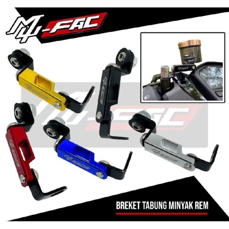 AKSESORIS BREKET HOLDER TABUNG MINYAK REM CNC TABUNG BESAR KECIL BISA UNIVERSAL