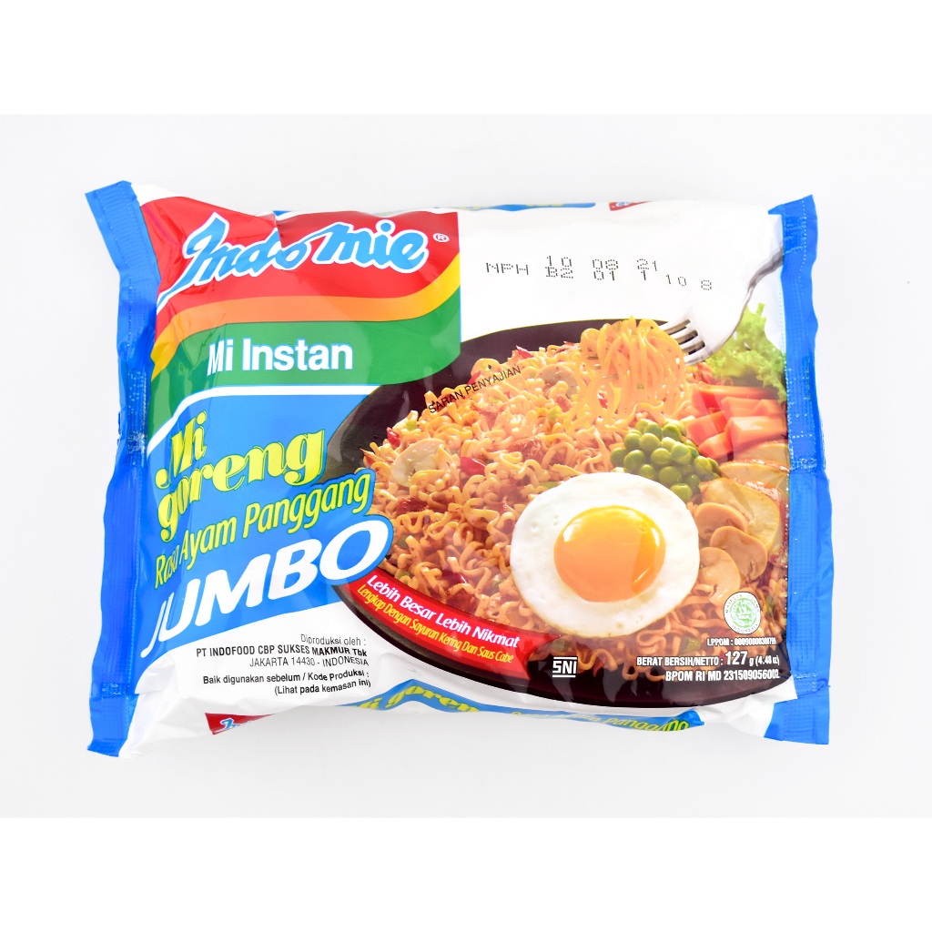 

Indomie Jumbo Goreng Ayam Panggang 127G - Indomie Goreng Jumbo
