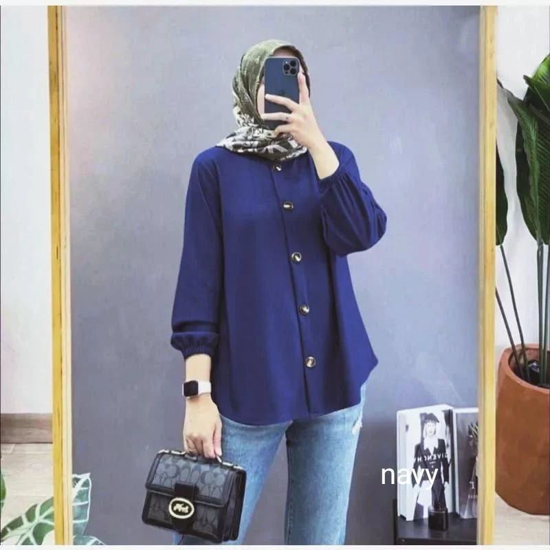 KEMEJA crinkle airflow/blouse crinkle airflow