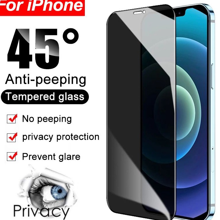 Serbu sekarang Tempered Glass Anti Spy Iphone X Xr Xs XsMax 11 15 Plus 15 Pro Max 14 Plus 14 Pro Max