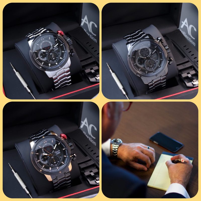 JAM TANGAN PRIA ALEXANDRE CHRISTIE AC 6239 MC / AC6239 / 6239 CHRONOGRAPH ORIGINAL FREE TALI KULIT