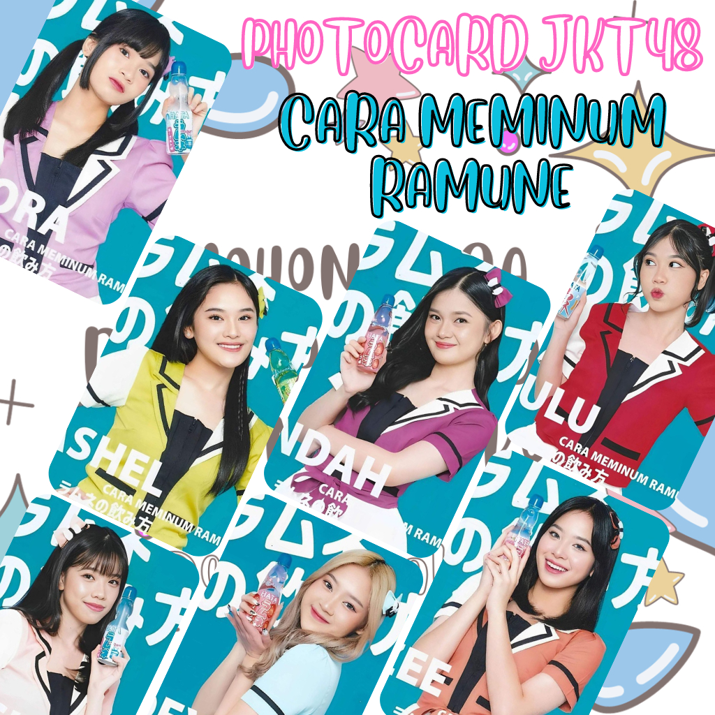 (25 PCS) PHOTOCARD CARA MEMINUM RAMUNE JKT48 | PHOTOCARD JKT48 UNOFF PREMIUM