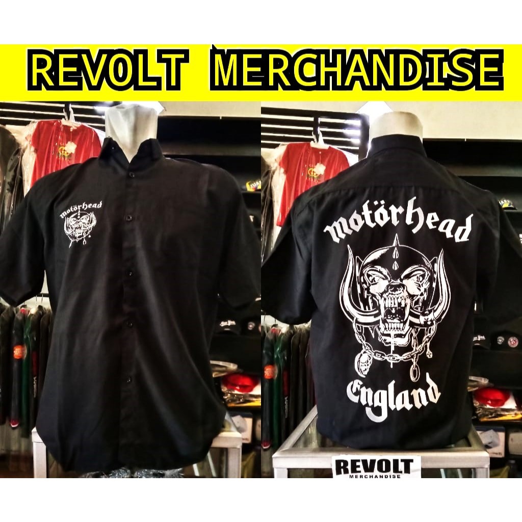kemeja pendek MOTORHEAD / HEM MOTORHEAD / kemeja motorhead