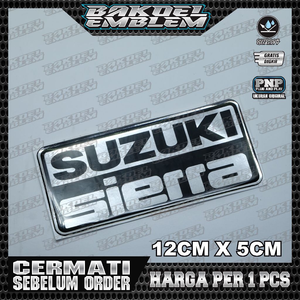 emblem jimny sierra / emblem timbul jimny sierra