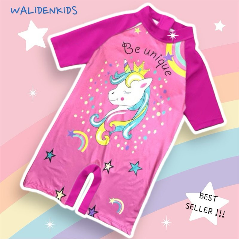Baju Renang Anak Bayi Perempuan Unicorn Kuda Poni 0-12