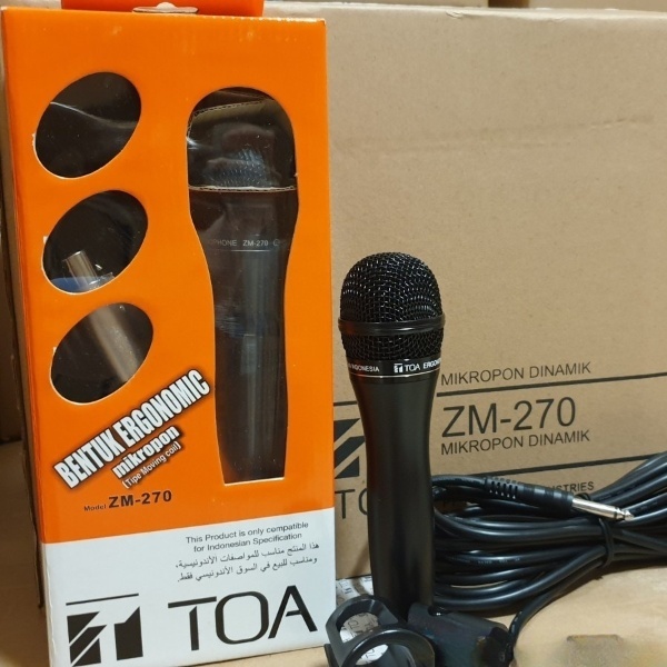 Mic Microphone Kabel Toa ZM-270 ZM 270 Microphone TOA ZM270 Mic Toa ZM 270 Mic Toa Kabel ZM-270