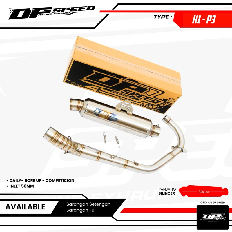 Knalpot Racing Original DP_SPEED EXHAUST Cb Gl Mp tiger Model Bulat Jenong