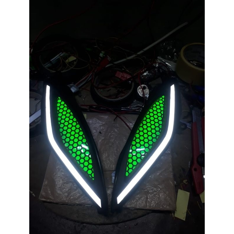 reflektor mika lampu sen sein alis running gaban jupiter mx old