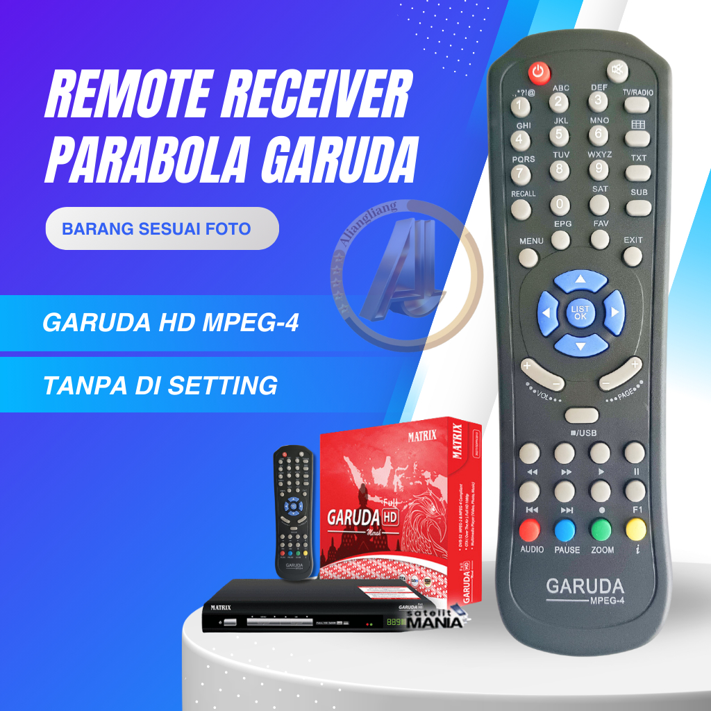 Remot remote Receiver Garuda/Burger S2/Matrix/Next Parabola/ RECEIVER PARABOLA GARUDA