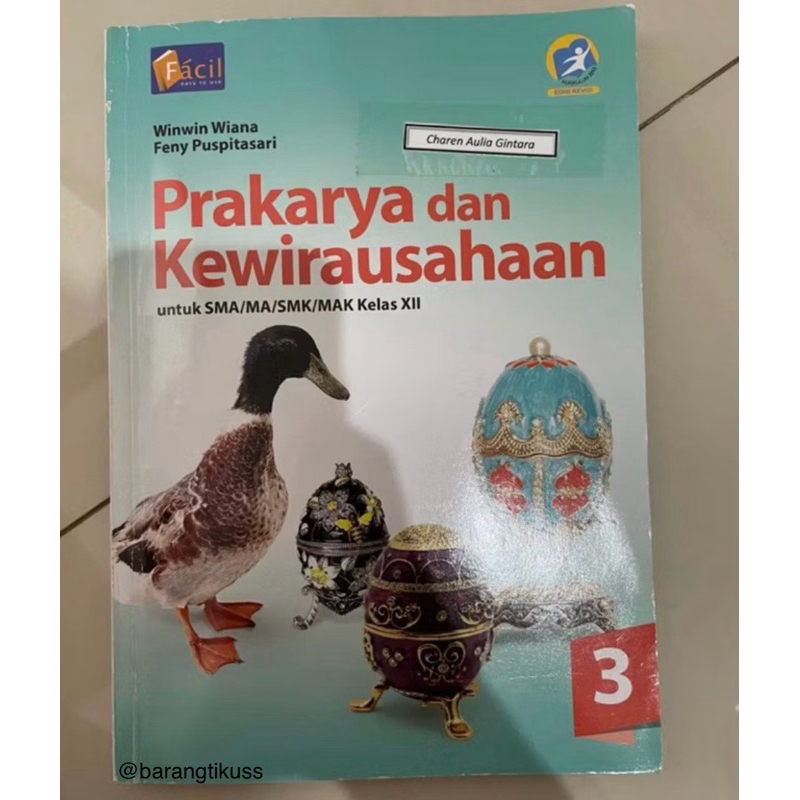 

buku prakarya dan kewirausahaan kelas 12 SMA