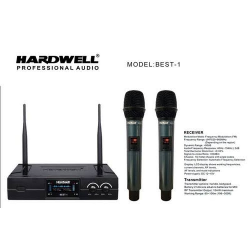 Mic Wireless Hardwell Best 1 Handle Oryginal Hardwell Best1