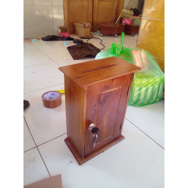 kotak saran kotak surat kayu jati kuat halus