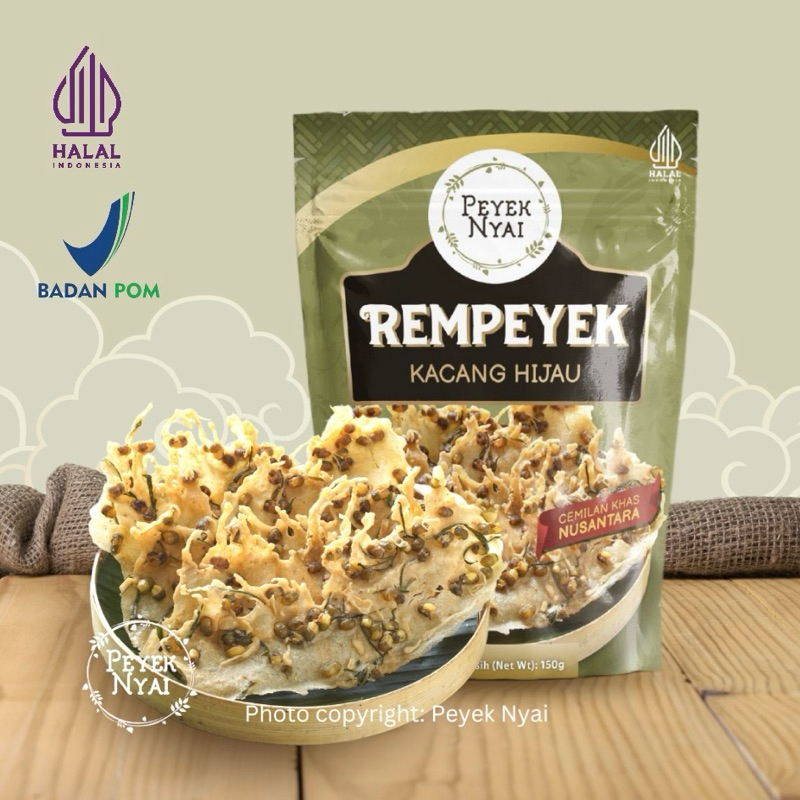 

PEYEK NYAI - Rempeyek Kacang Hijau (Pouch)