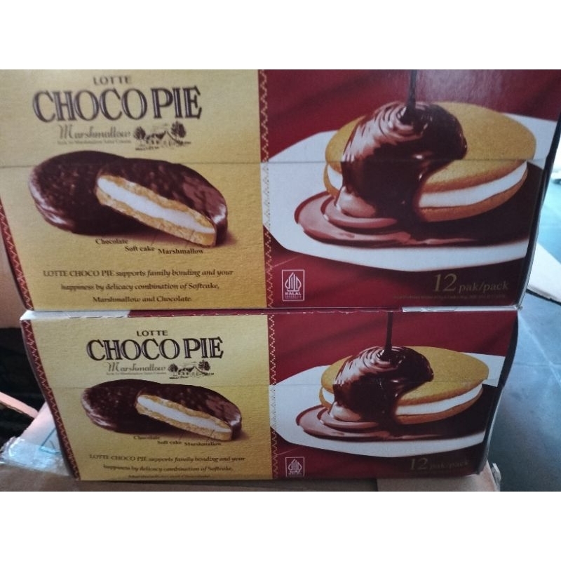 

ChocoPie Marshmallow 1 box isi 12 pcs (packing kardus)