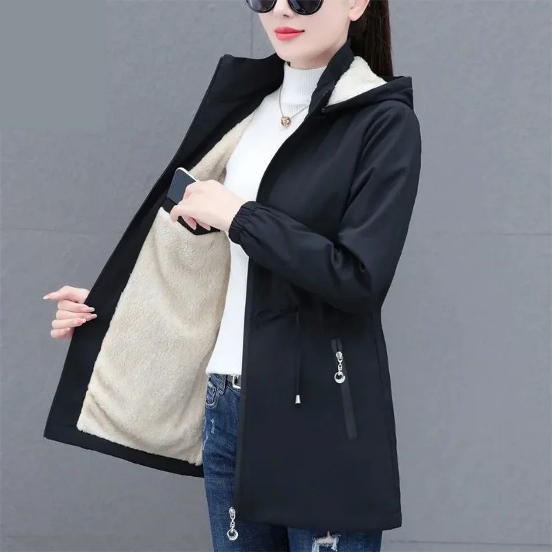 jaket Korean style wanita musim dingin/jaket bulu wanita musim dingin