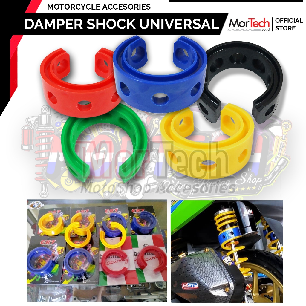 Dumper Shock Belakang Karet Spring Damper Shock Penahan Guncangan Per Shock Shocbreaker Suspensi Bel