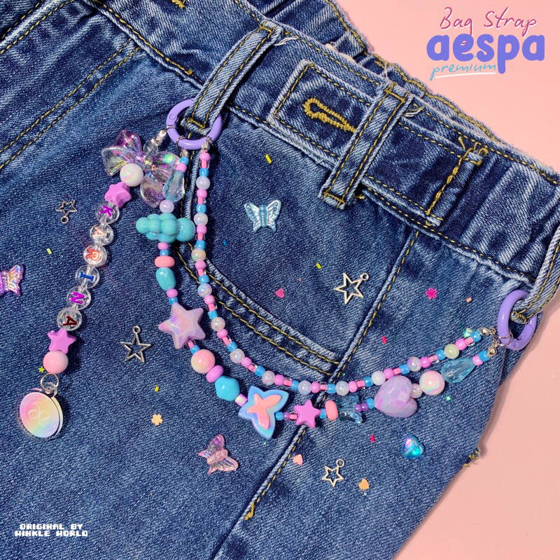 Concert Bag Strap Aespa / Gantungan Aespa Hiasan untuk Tas Konser