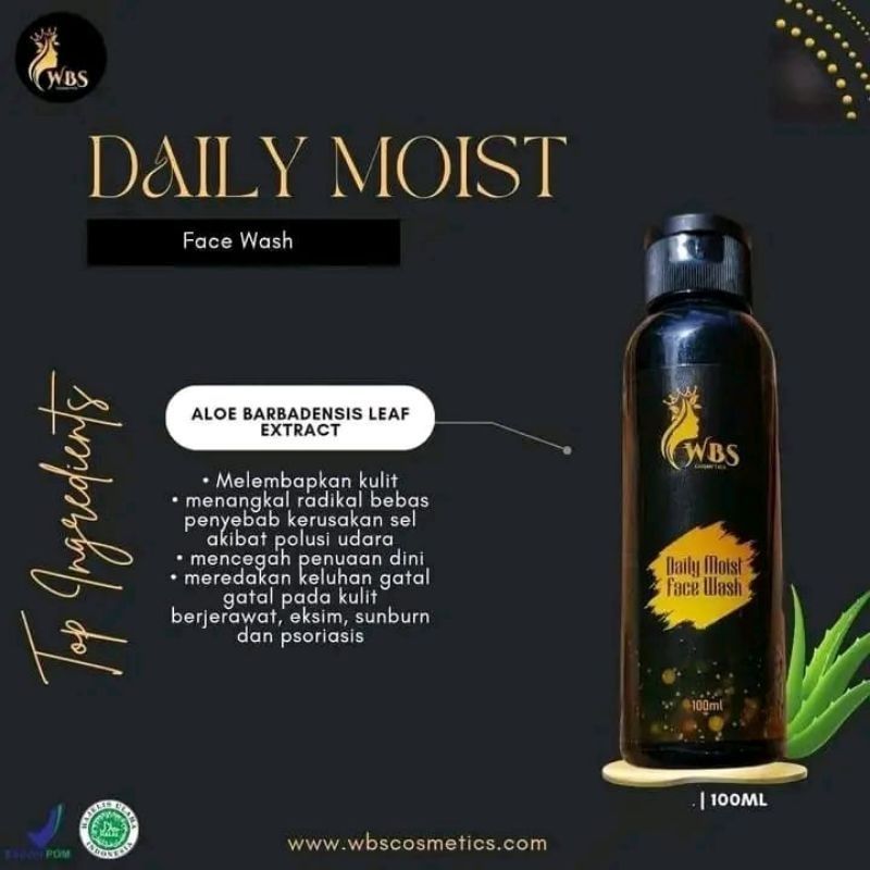 ecer DAILY MOIST FACE WASH/SABUN WBS