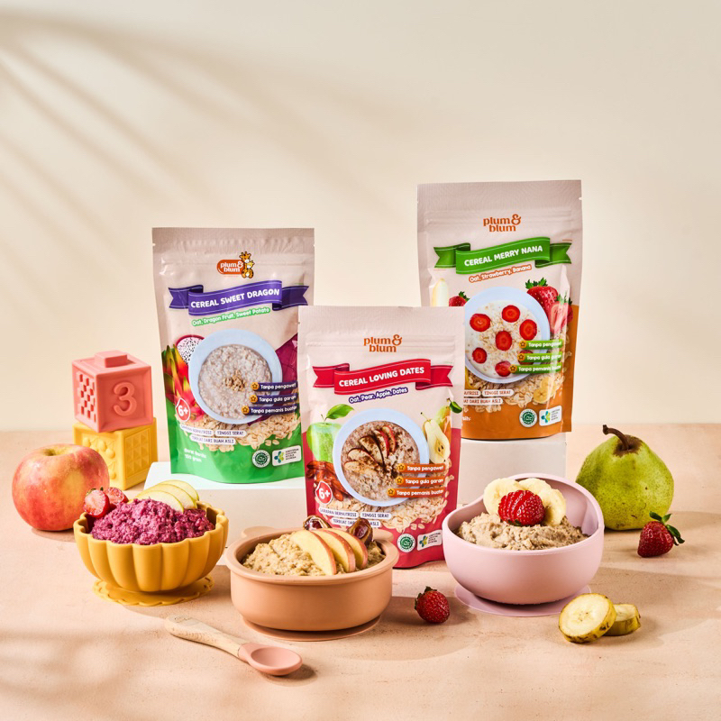 Plum & Blum Cereal Kalori Booster 6+ Dan Plum & Blum Cereal Buah