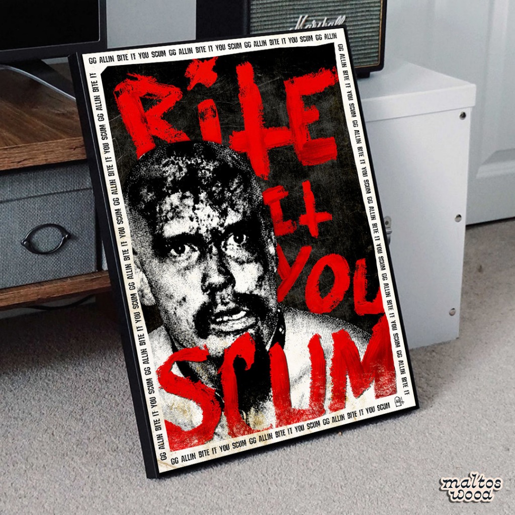 Poster GG Allin + Frame