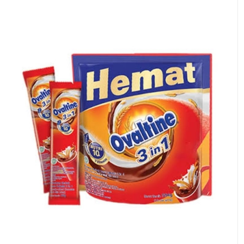 

Ovaltine 3 in 1 sachet 594 gram (18 sachet @33 gram)