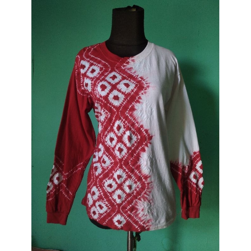 kaos sasirangan merah putih