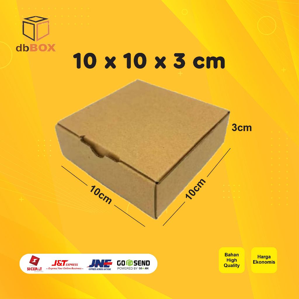 

Kardus 10x10x3cm | Box Die Cut dan Easy Usage | Box Aksesories