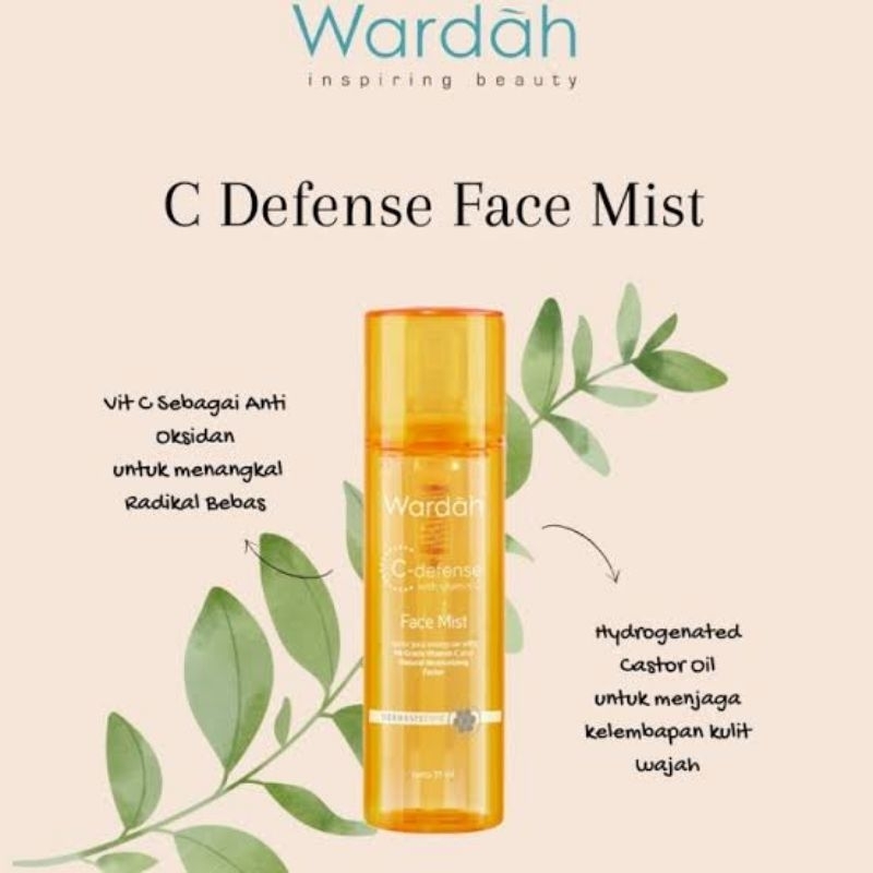 Wardah C-Defense Face Mist 55ml | Wardah Face Mist