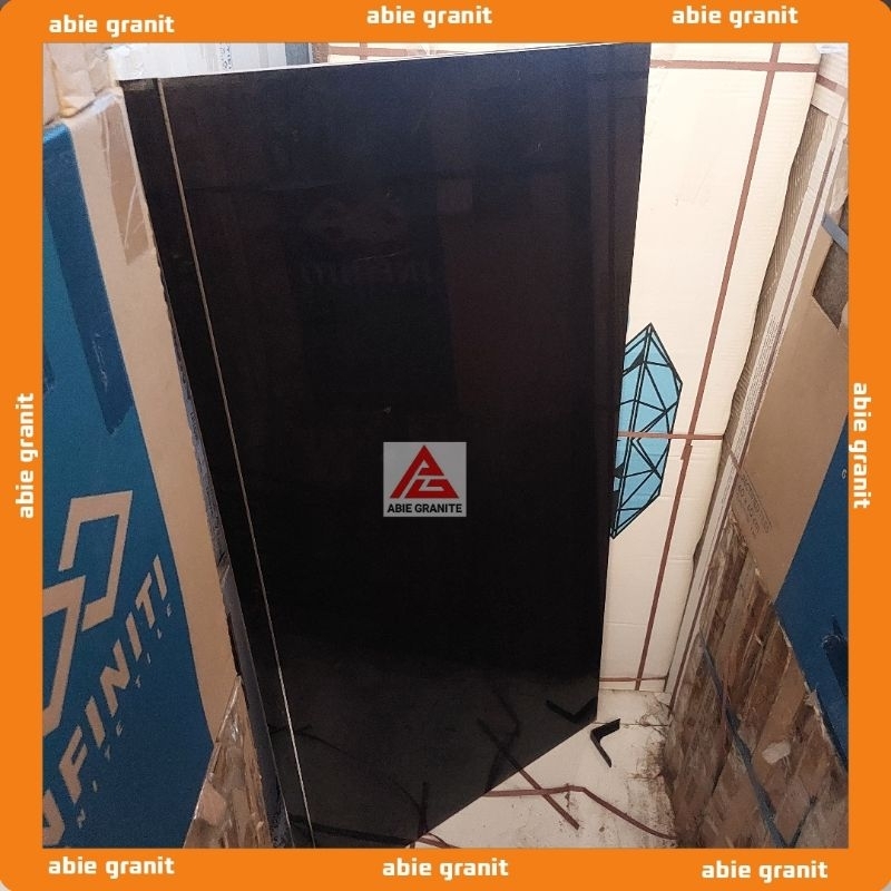 GRANIT GRACE 60X120 HITAM POLOS GLOSY