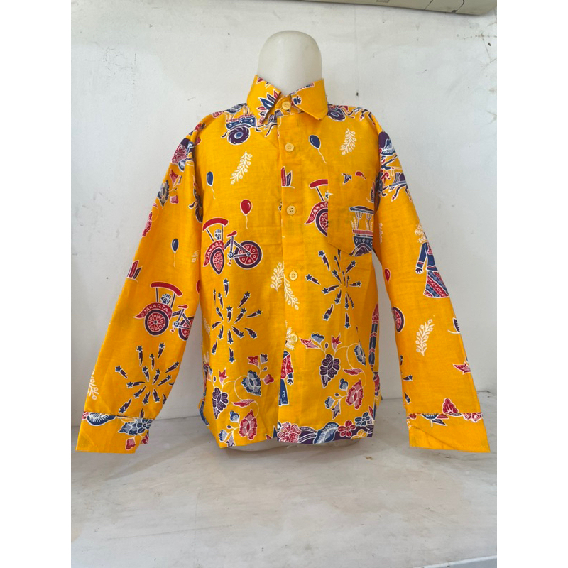 BAJU SERAGAM BATIK ONDEL - ONDEL LENGAN PANJANG