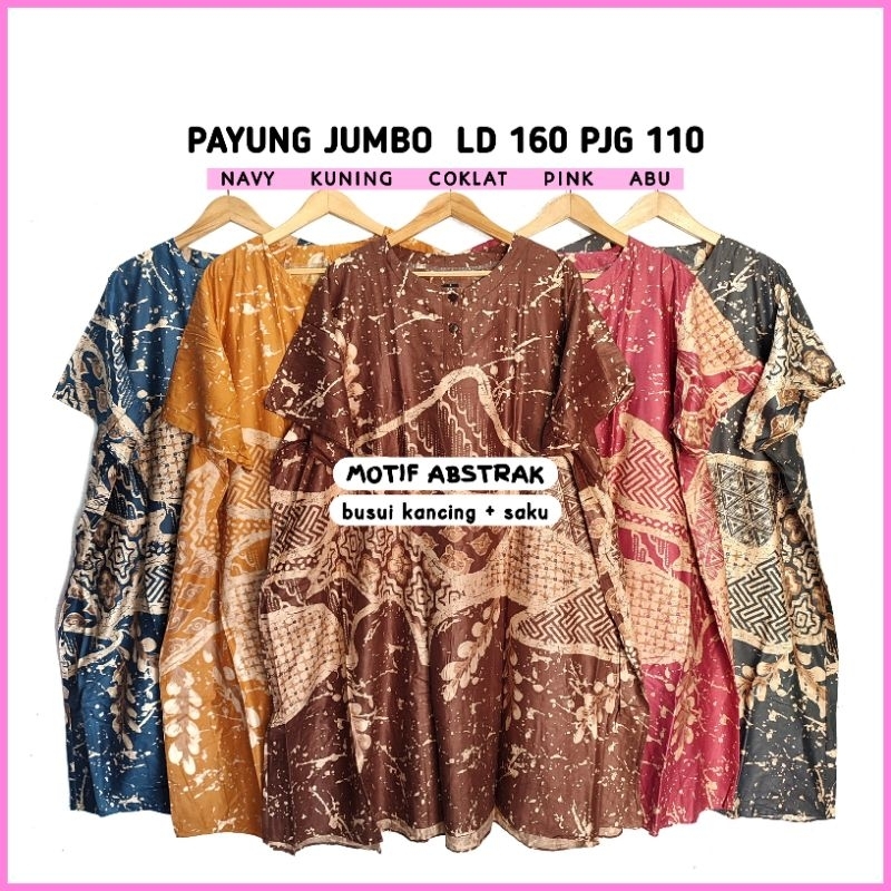 DASTER PAYUNG EXTRA JUMBO BUSUI LD 160 BAJU DASTER PAYUNG KLOK SUPER JUMBO