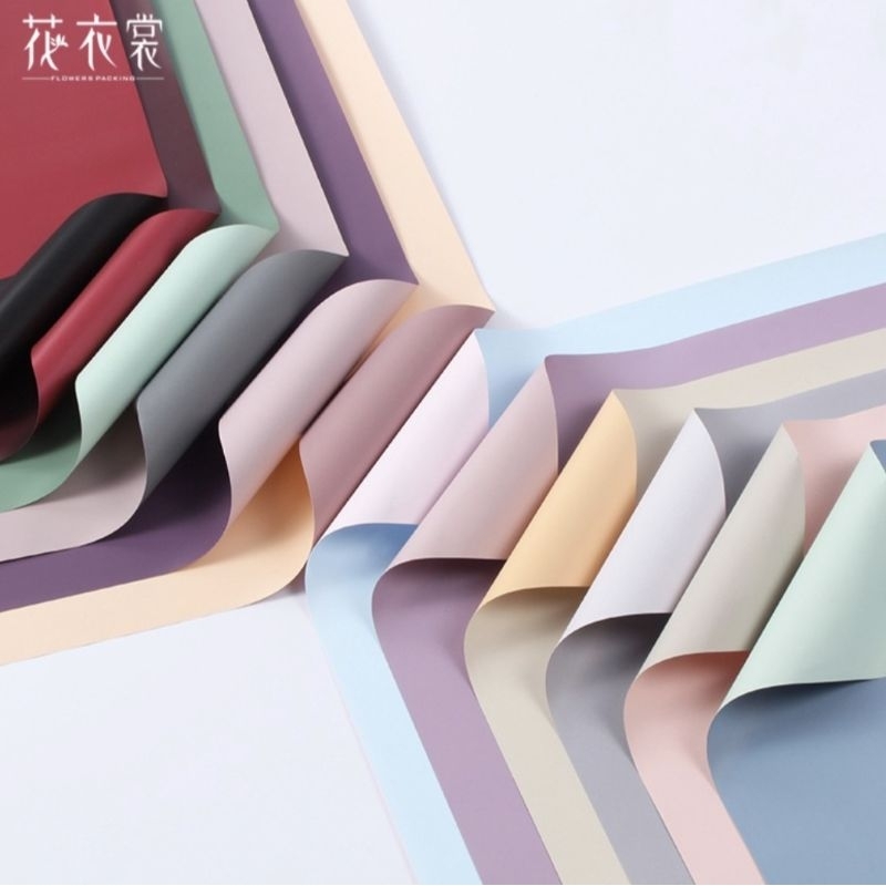 

Kertas Bunga - Bicolor Cellophane - Solid Color | Ready Stock