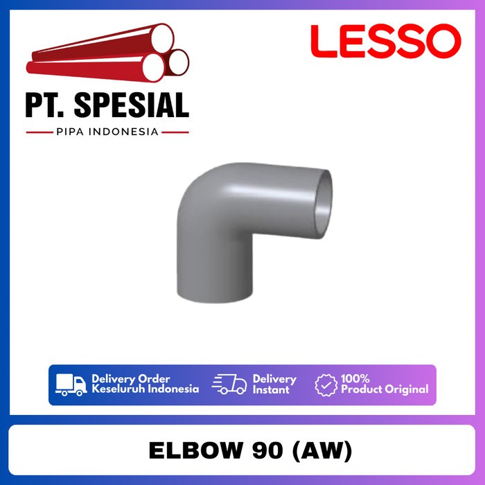Knee 90 PVC AW Lesso / Keni AW / Elbow 90 AW Lesso / Knee AW 6 Inch Lesso  -03