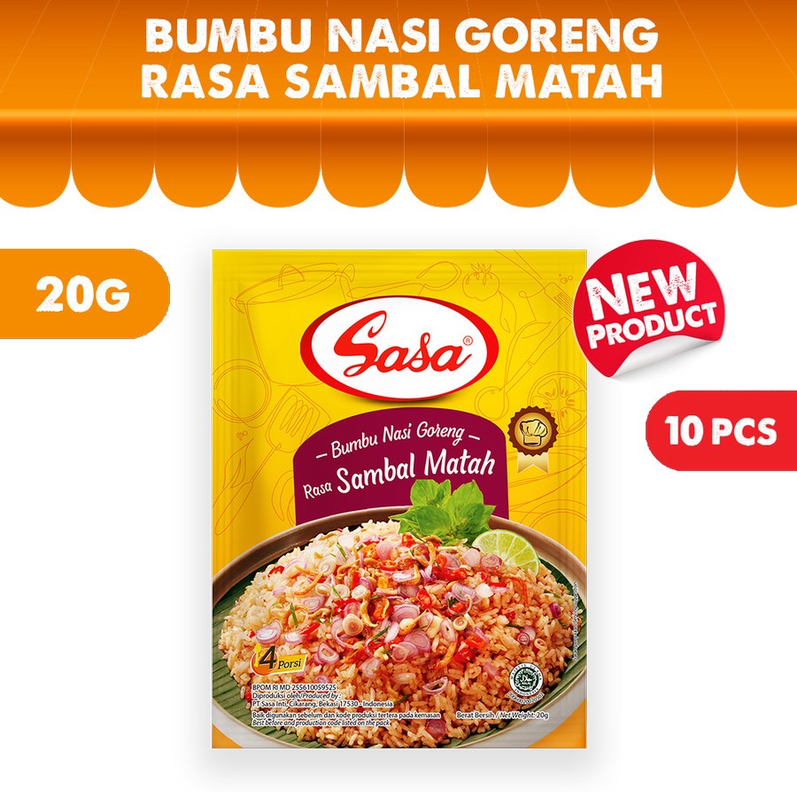 

Sasa Bumbu Nasi Goreng Sambal Matah 20gr - 10pcs