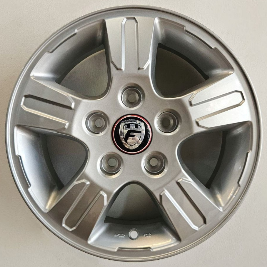 VELG MOBIL ORIGINAL FORTIS WHEELS BY PAKO APV R14 x 5 5H 114,3 ET 45 SILVER - MADE in INDONESIA