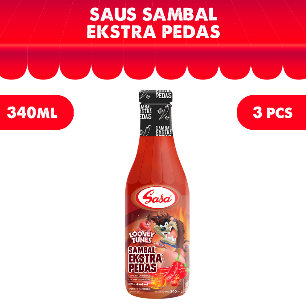 

SASA Saus Sambal Extra Hot 340ml - 3pcs