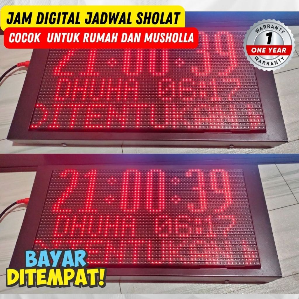 jam adzan otomatis | cocok untuk rumah dan kantor dengan alarm adzan otomatis setiap waktu sholat