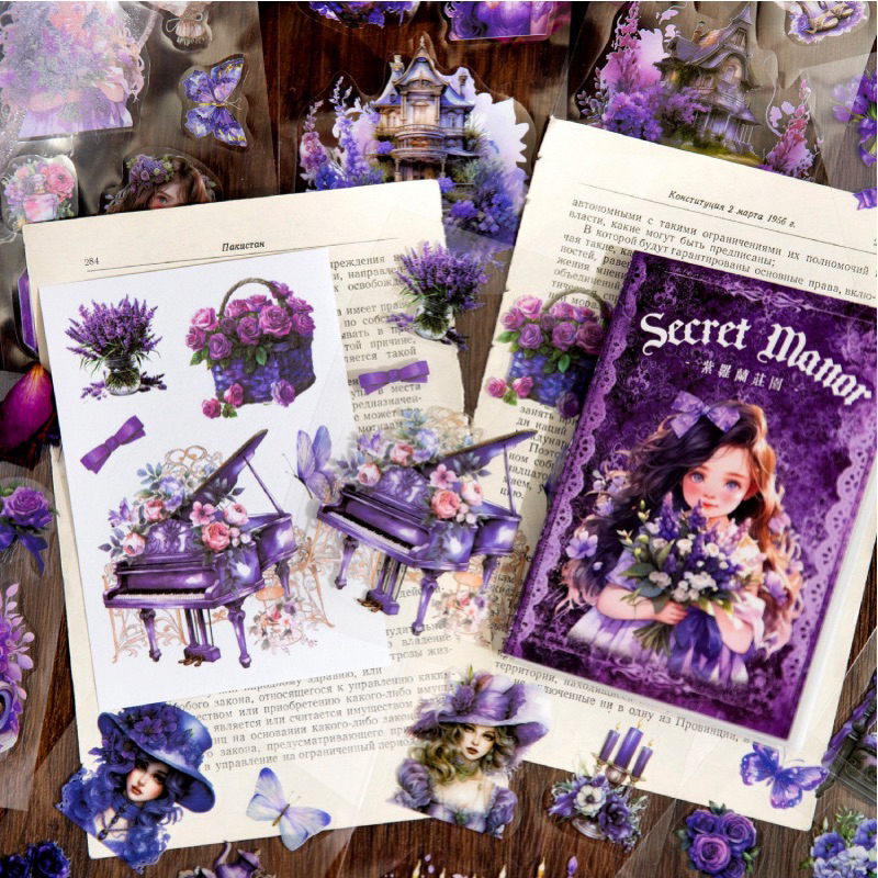 

Promo (6BA) sticker book secret manor dark vintage victoria girl woman perempuan journaling