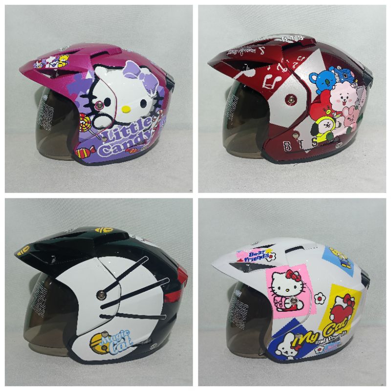 HELM TAKIRA MOTIF CEWE helm halfface dewasa SNI