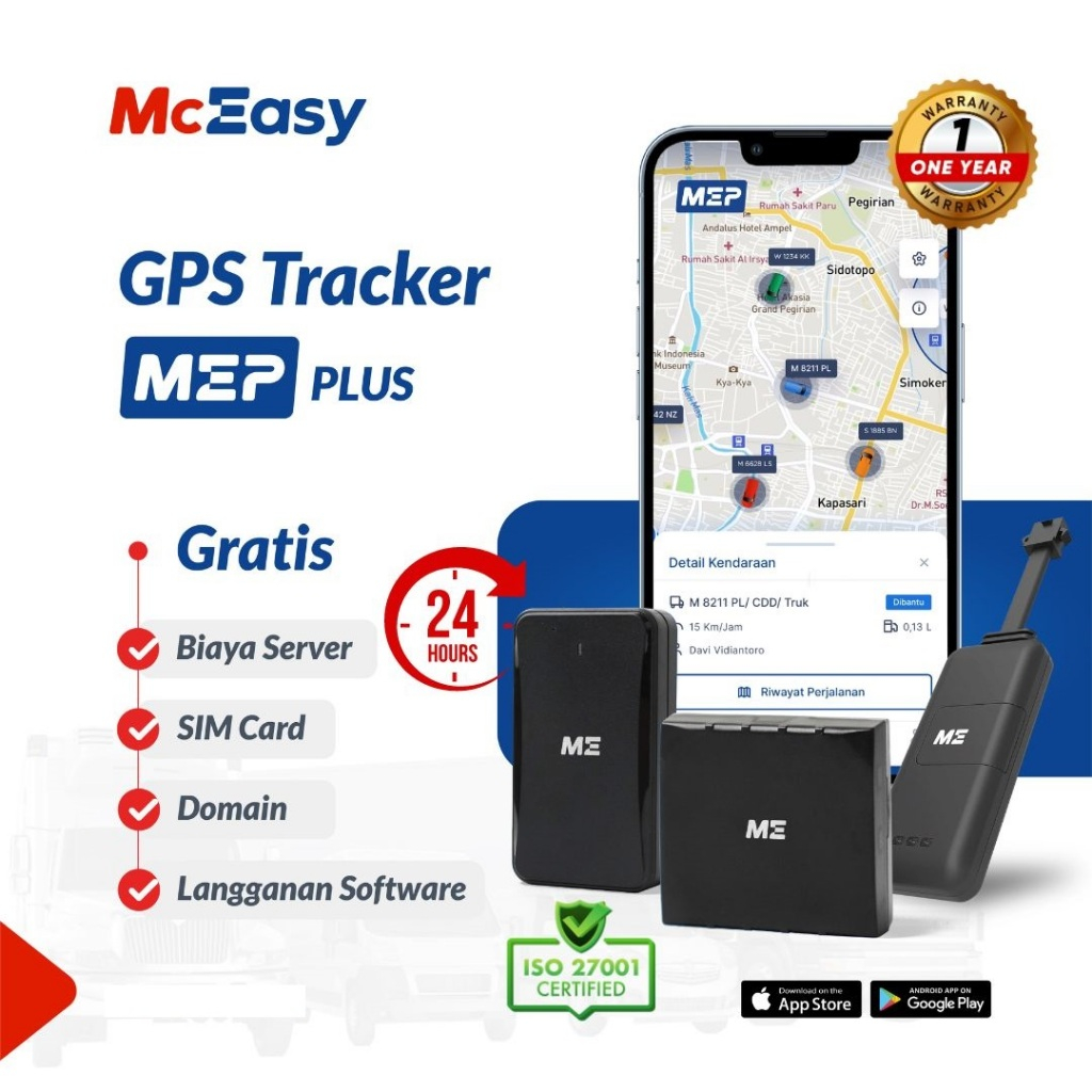 McEasy GPS Tracker Plus (Pelacak Mobil, Truk, Pickup Dapat Live Tracking dan Matikan Mesin Jarak Jau