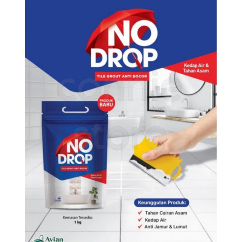 Tile Grout Anti Bocor NoDrop 1kg Nat keramik lantai semen Nat Tahan Asam