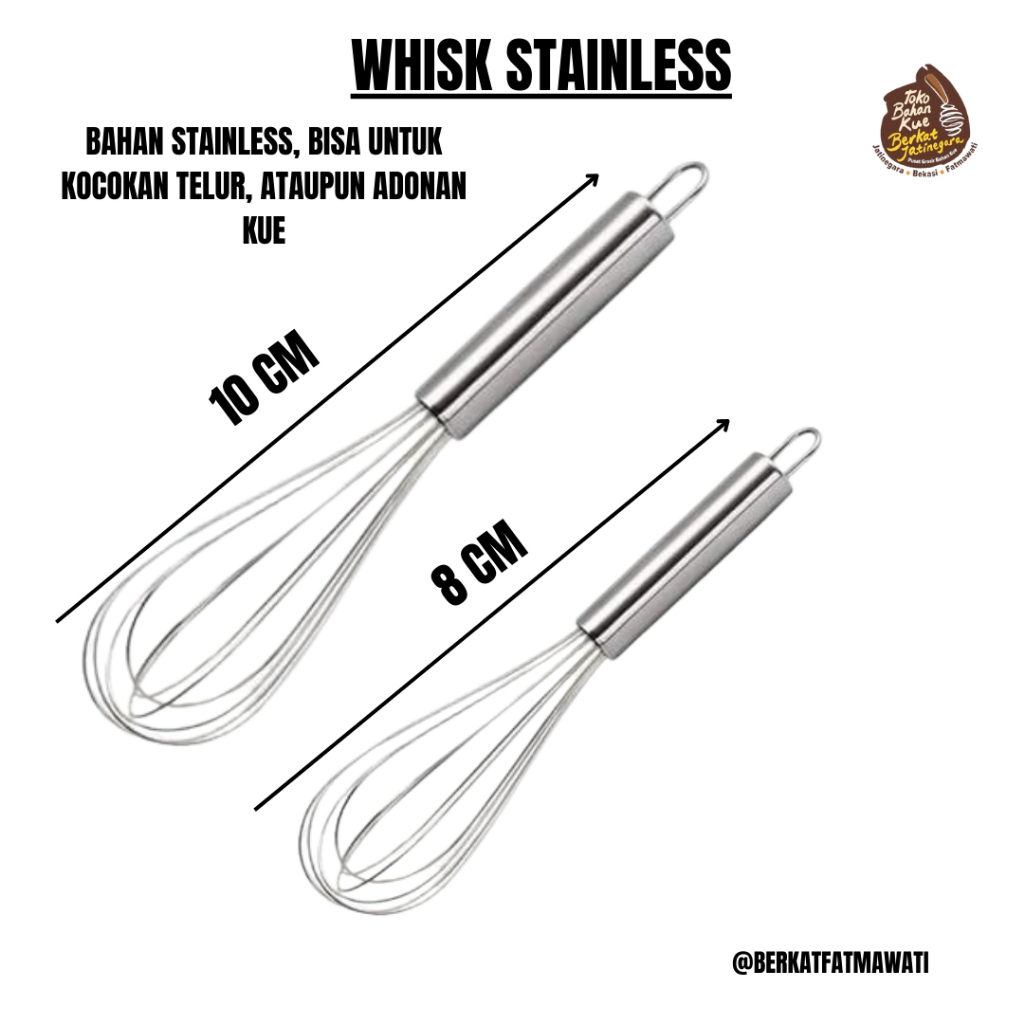 WHISK STAINLESS / WHISK STAINLESS ALL VARIAN / KOCOKAN TELUR STAINLESS