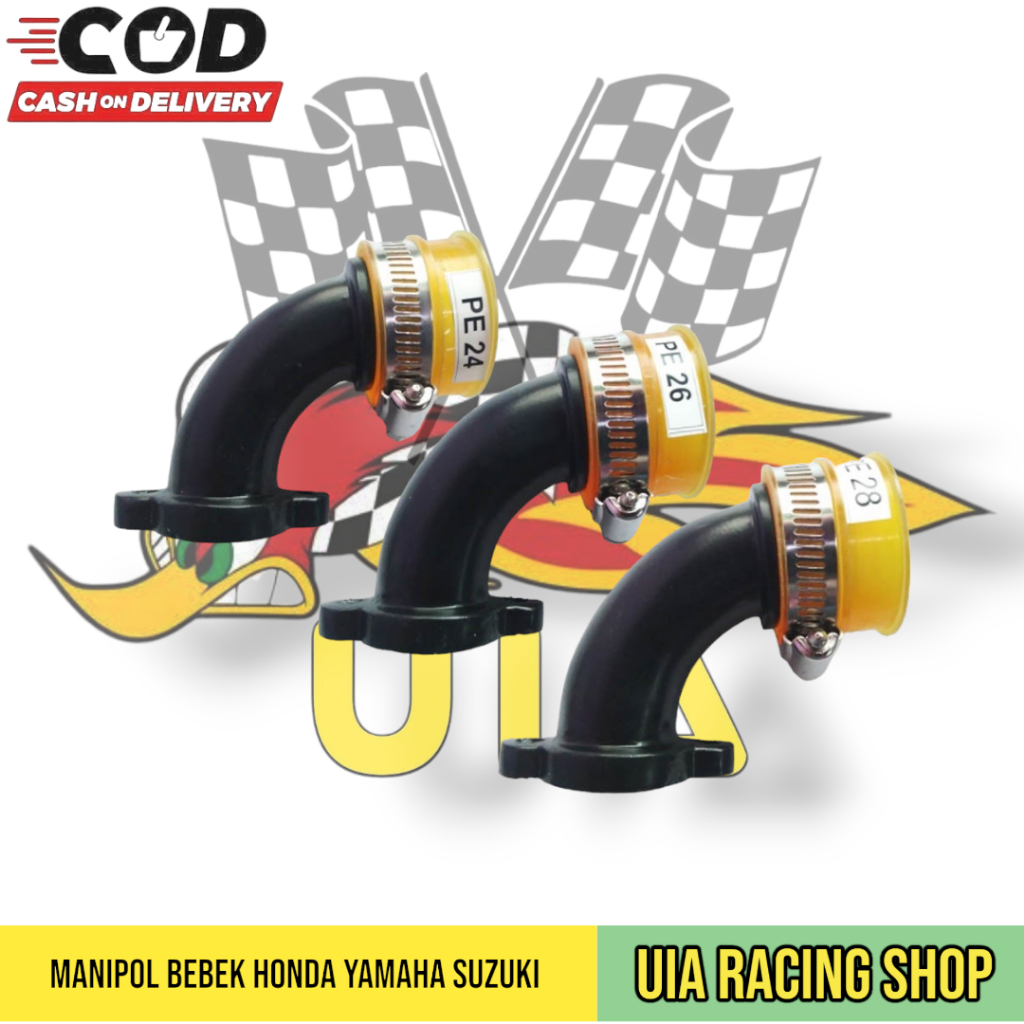 Manipol Pe 28 Bebek PE 26 PE 24 Intake Manipol Karburator TRG Untuk Motor Bebek Universal