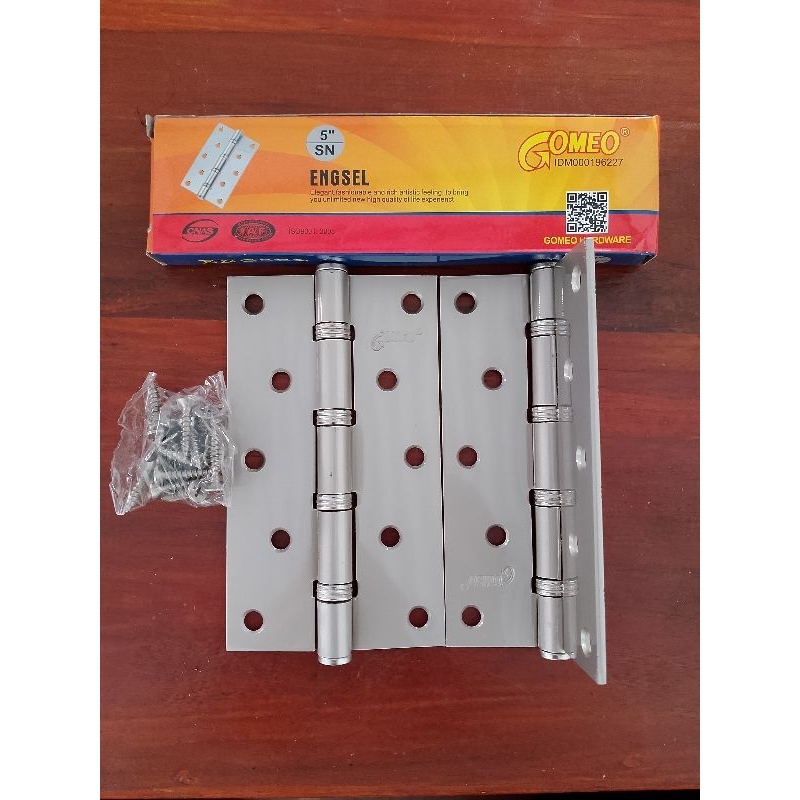 Engsel Pintu 5 inch 1set GOMEO 5" SN