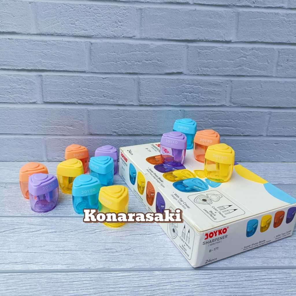 

( 24 PCS ) Sharpener Rautan Serutan Joyko B-171