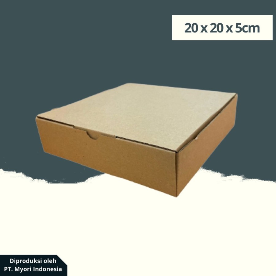 

Box Die Cut | Box Pizza / brownies (uk. 20x20x5 cm)