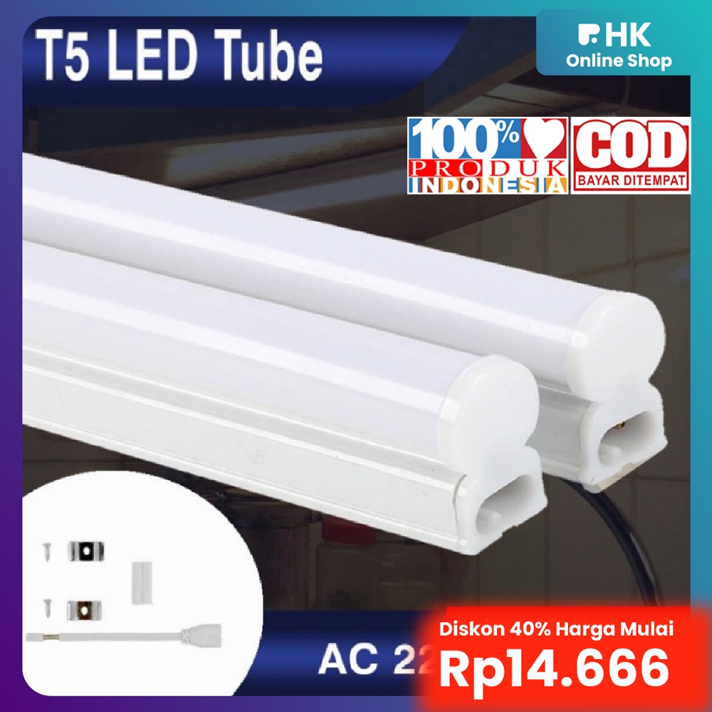 HK-Lampu TL Neon / Lampu T5 LED 30cm 60cm Warna Warni