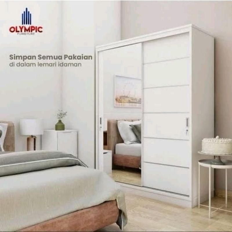 Lemari Pakaian Sliding Olympic Wsd Palazio Promo Murah