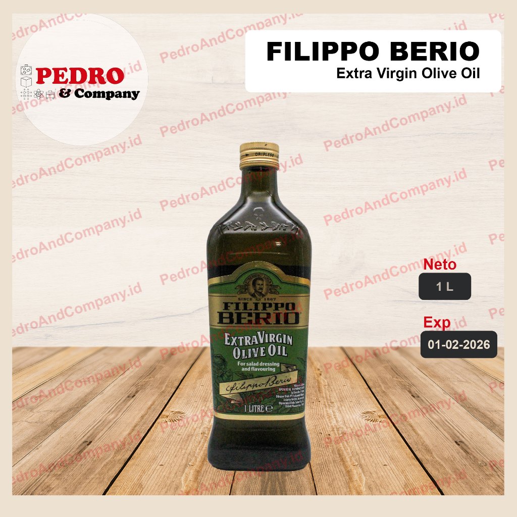 

Filippo berio extra virgin olive oil 1 liter - minyak zaitun untuk salad